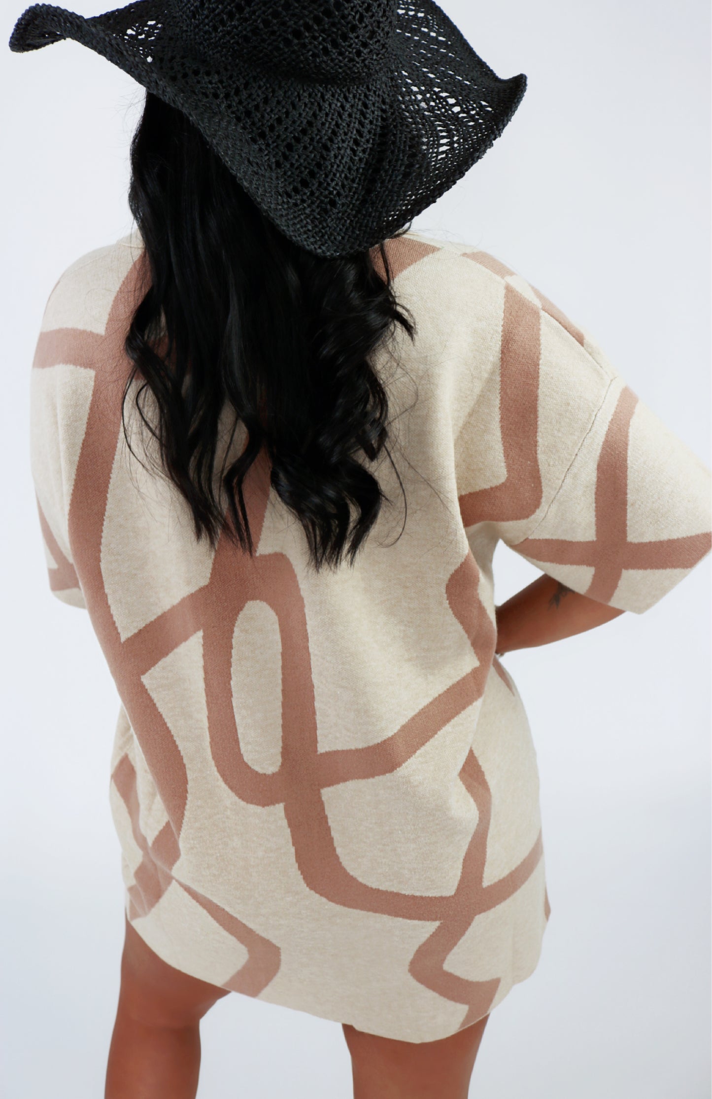 Lanikai Beige Abstract Blouse