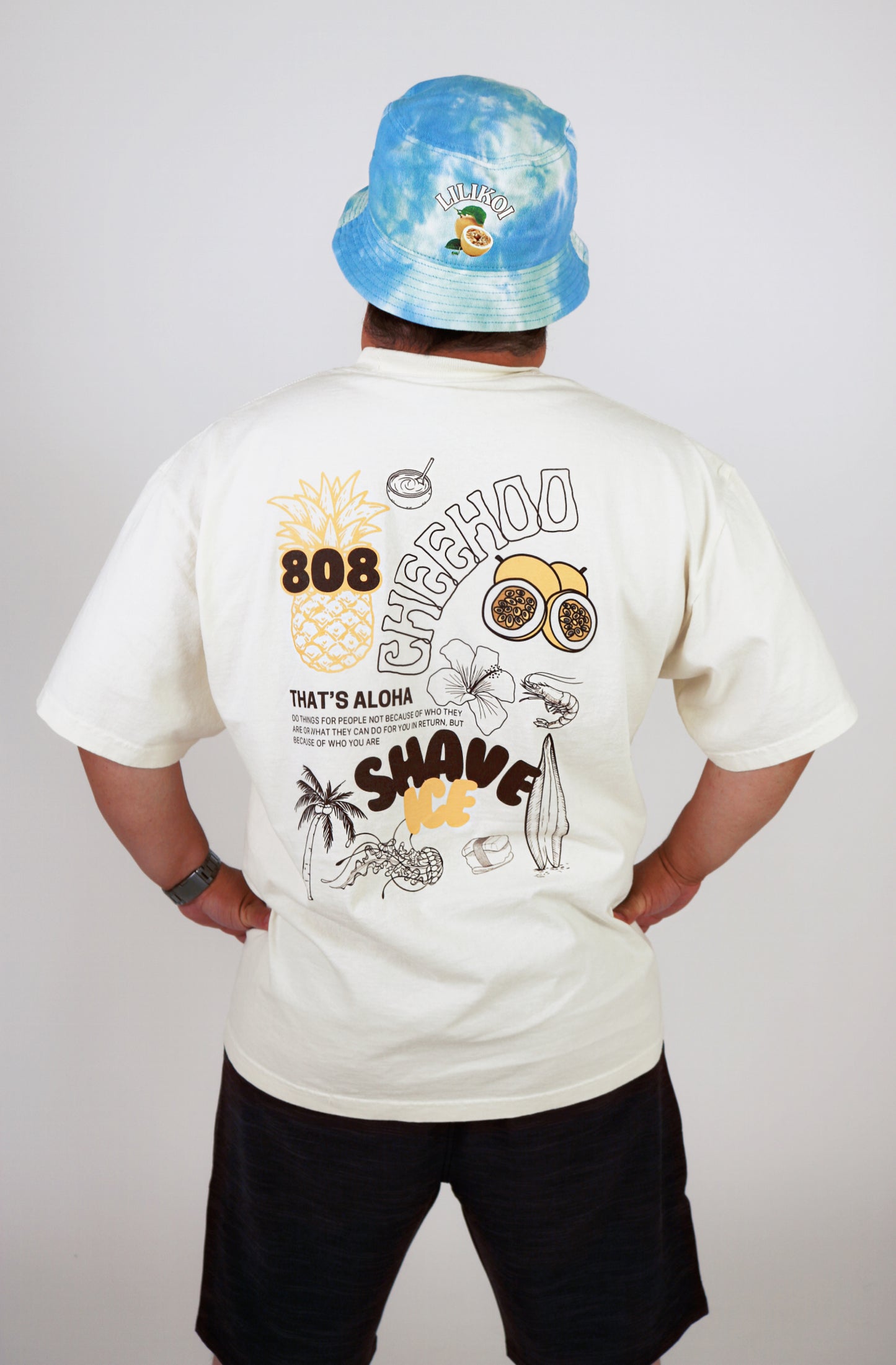 CHEE HOO, UNISEX HEAVYWEIGHT OAHU TEE 808