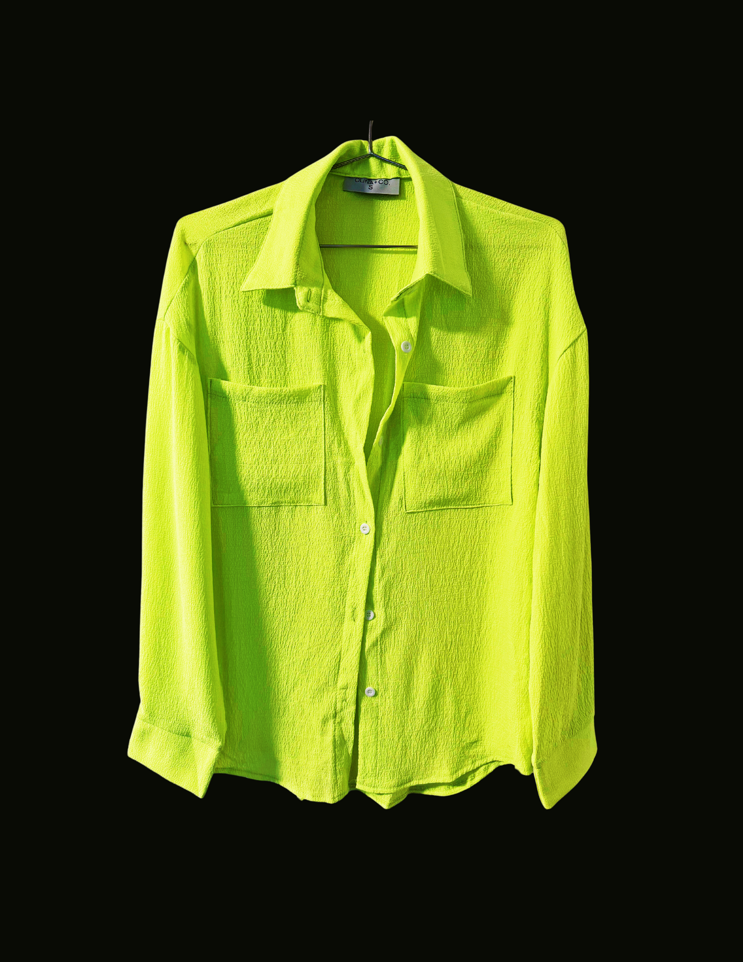 Neon Drop Shoulder Blouse