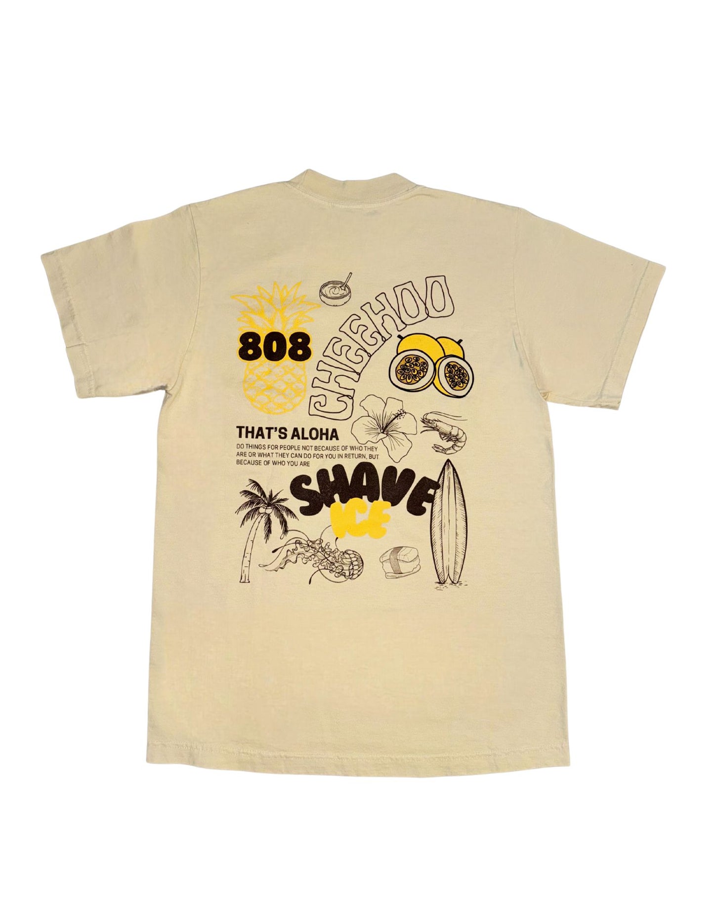 CHEE HOO, UNISEX HEAVYWEIGHT OAHU TEE 808